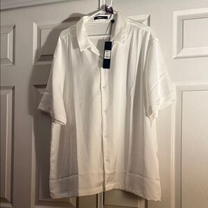 #141 - Links Satin Short Sleeve Button Up Shirt